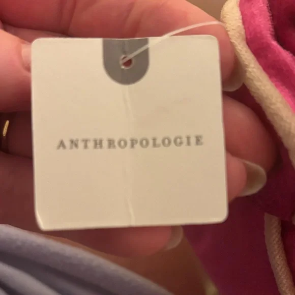 Anthropologie Pink velvet Accent Pillow - Picture 3 of 5